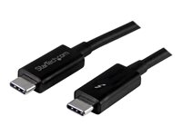 StarTech.com 20Gbps Thunderbolt 3 Cable - 3.3ft/1m - Black - 4k 60Hz - Certified TB3 USB-C to USB-C Charger Cord w/ 100W Power Delivery (TBLT3MM1M) Thunderbolt kabel 1m