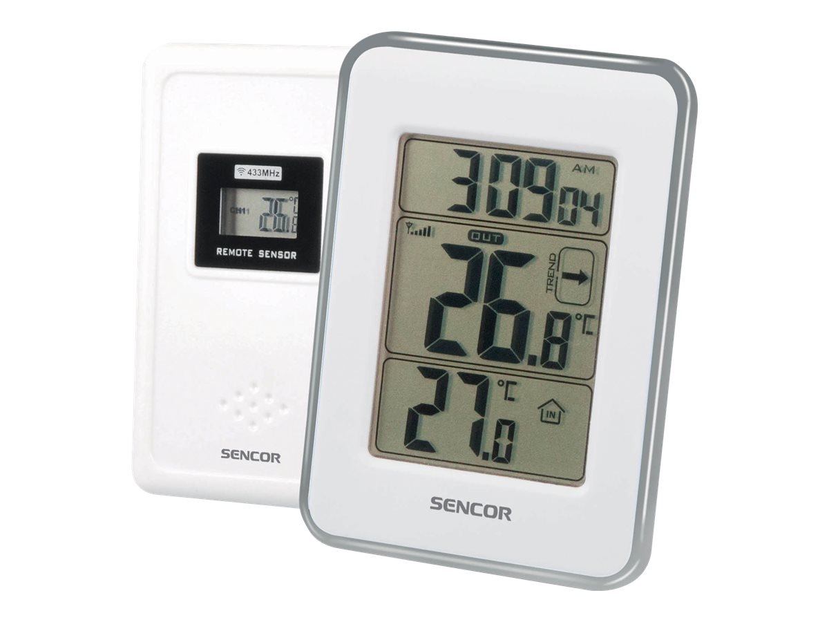 Sencor SWS 25 WS Termometer Trådløs Indendørs Udendørs Sølv