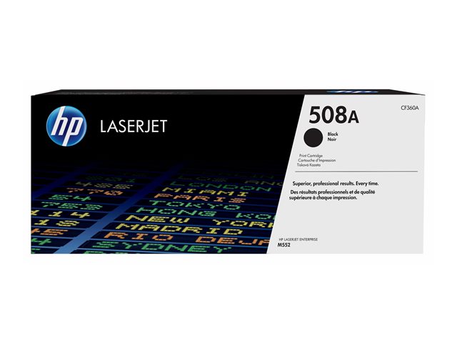 HP 508A - Noir - original - LaserJet - cartouche de toner (CF360A) - pour Color LaserJet Enterprise MFP M577; LaserJet Enterprise Flow MFP M577