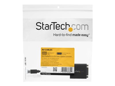 StarTech.com Mini DisplayPort to DVI Adapter - 1920x1200 ¿ Thunderbolt 2 ¿ mDP to DVI Converter for Your Mini DP MacBook or PC (MDP2DVI)