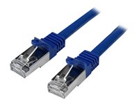 StarTech.com 2m Blue Cat6 / Cat 6 Shielded (SFTP) Patch Cable 2 m CAT 6 Kabel med afskærmning med folie og kobberfletning (SFTP 2m Patchkabel Blå