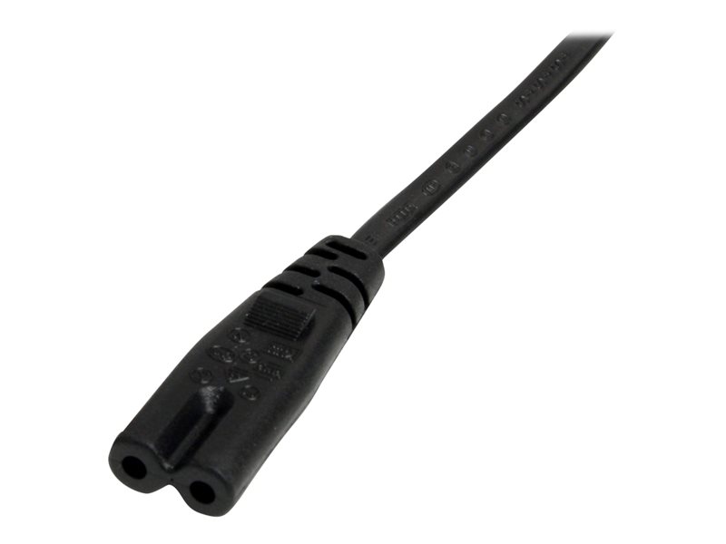 Câble d'alimentation Perpendiculaire Euro Plug to C7 2M Noir, pour