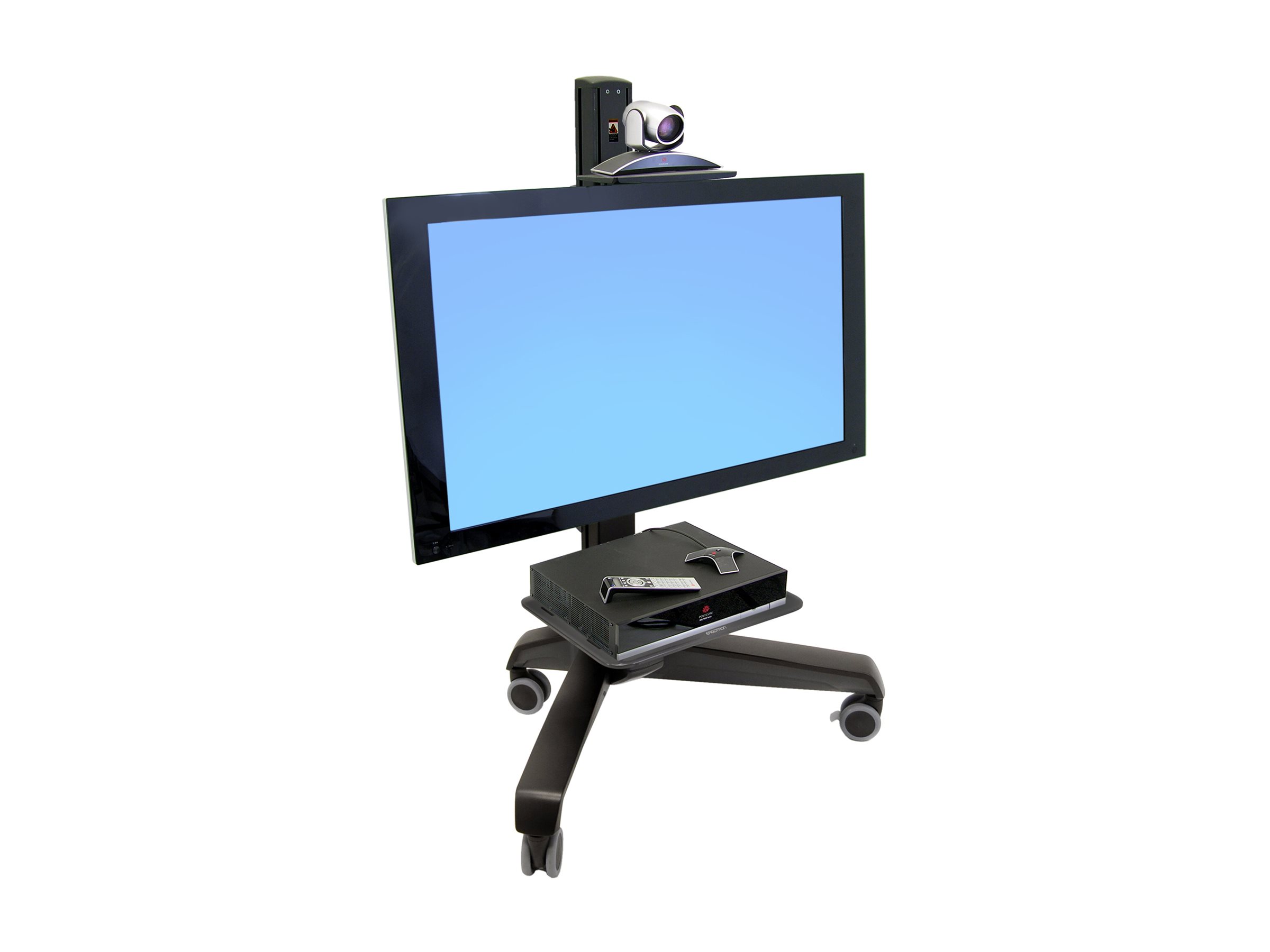 Ergotron Neo-Flex Mobile MediaCenter UHD cart Constant Force Technology for flat panel Usage / lifestyle Front 72786