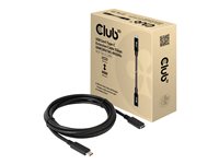Club 3D USB Type-C forlængerkabel 1m Sort