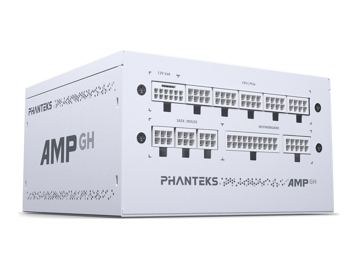 Phanteks AMP GH 850 power supply fully modular 850 Product shot Left-angle 79750