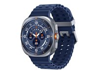 Samsung Galaxy Watch Ultra 47 mm titanium blue smart watch with marine band rubber blue 