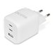 DICOTA adaptateur secteur - compact, GaN - USB, 2 x USB-C - 65 Watt