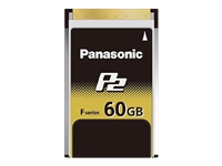 Panasonic F-Series P2 Memory Card AJ-P2E060FG - Flash memory card - 60 GB - P2 Card - for P2 HD-AJ-HPX3100G, AJ-PX380, AJ-PX380GF