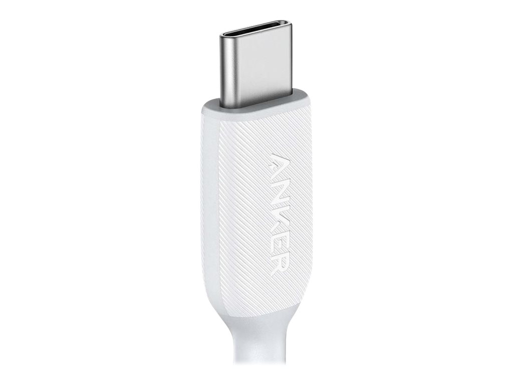 Anker PowerLine III A8853 - USB cable - USB-C (M) to USB-C (M) - 6 ft - USB  Power Delivery (60W) - white