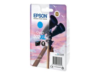 EPSON Singlepack Cyan 502XL Ink - C13T02W24010