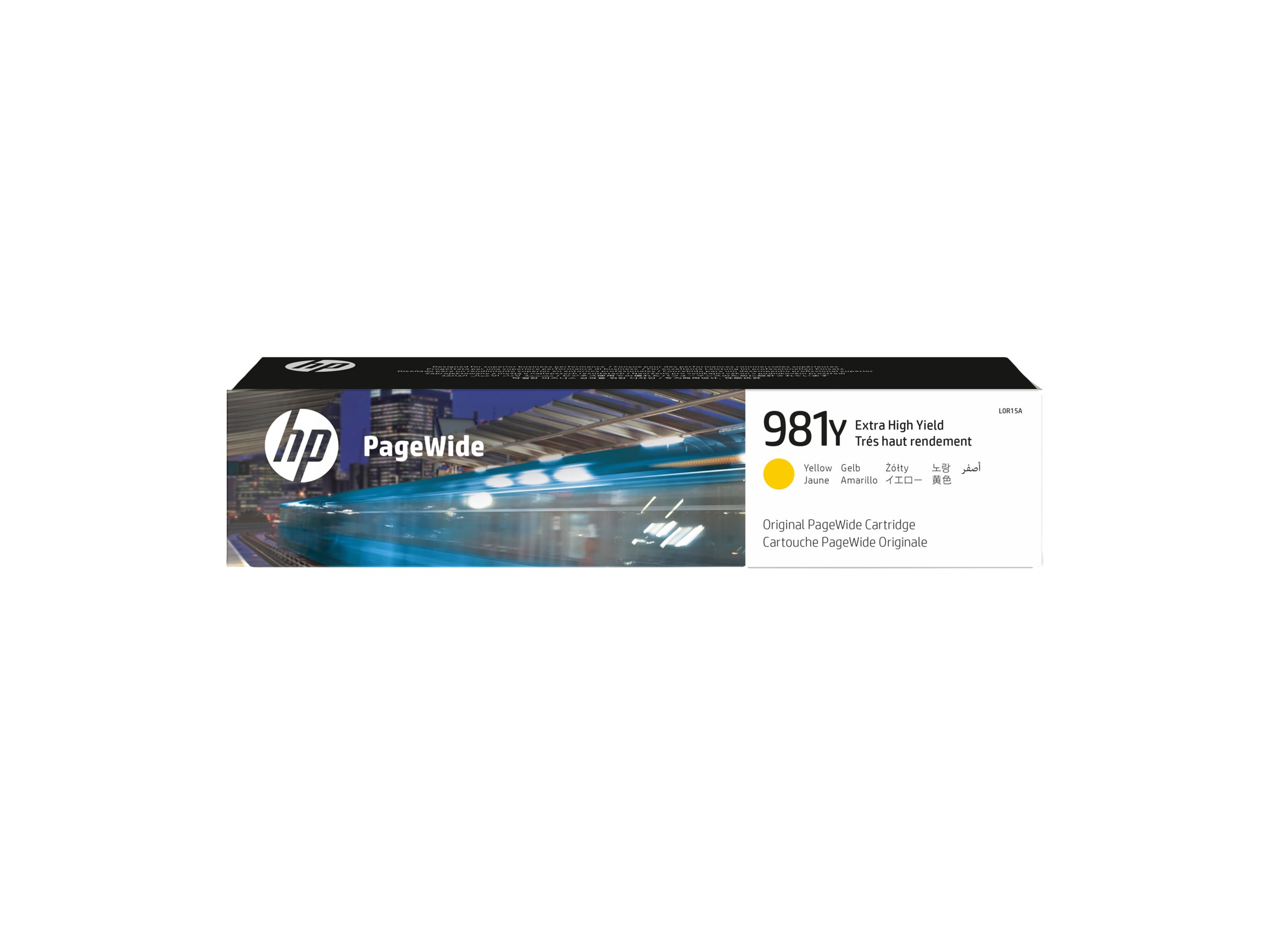 An image of HP 981Y - Extra High Yield - yellow - original - PageWide - ink cartridge