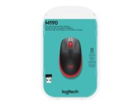 LOGI M190 Full-size wireless mouse Red