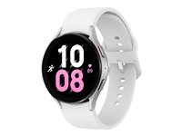 Samsung Galaxy Watch5 44 mm silver smart watch with sport band white display 1.4INCH 