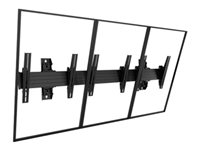 Chief Fusion Large 4x1 Menu Board Wall Mount - For Displays 40-55" - Black mounting kit - for 4 LCD displays - black