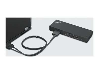 Lenovo ThinkPad Thunderbolt 4 WorkStation Dock - Port replicator -  Thunderbolt 4 - HDMI, 2 x DP, 2 x Thunderbolt - GigE - 300 Watt - for  ThinkPad E14 Gen 4; L13