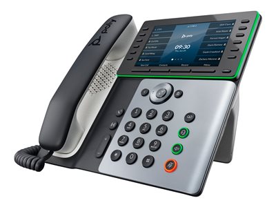 Product Poly Edge E400 VoIP phone with caller ID call waiting