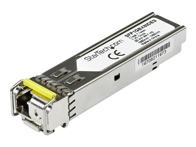 Startech Dell EMC SFP-1G-BX80-D Compatible SFP Module, 1000BASE-BX-D, 1 Gigabit Ethernet Bi-Directional (BiDi) Fiber Single Strand SFP, LC 80km, Mini GBIC Transceiver SFP, Downstream