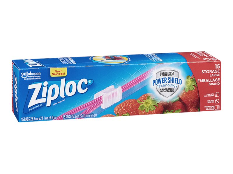 Ziploc Slideloc Storage Bag - Large - 15s