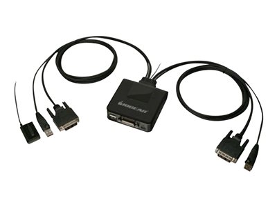 IOGEAR 2-Port USB DVI Cable KVM Switch GCS922U KVM switch 2 x KVM port(s) 1 local user 