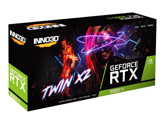 INNO3D GeForce RTX 3060 Ti Twin X2 LHR 8GB GDDR6 3xDP+HDMI