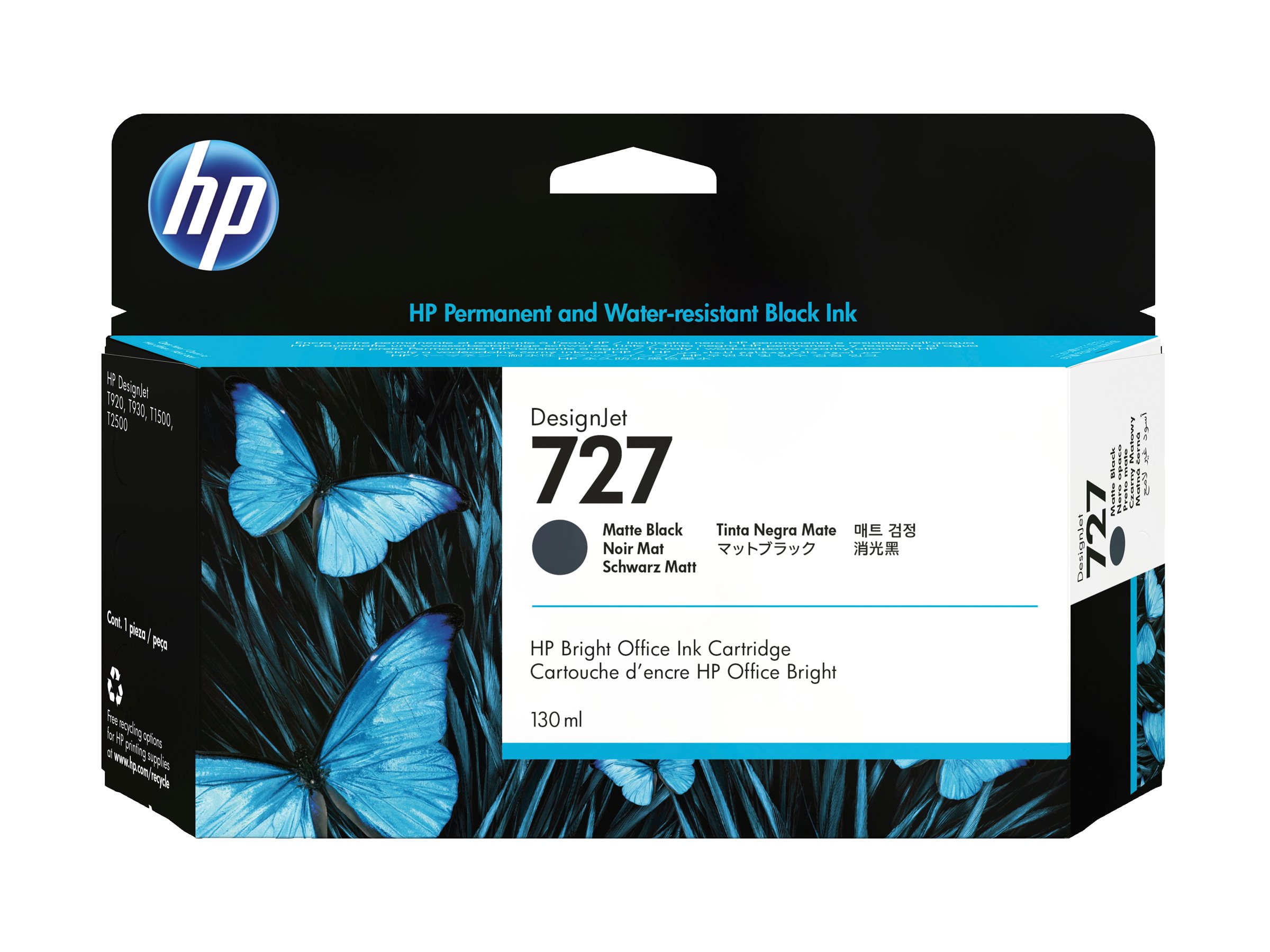 Hp 727 Matte Black Original Designjet Ink Cartridge Hp 727 Matte Black Original Designjet Ink Cartridge
