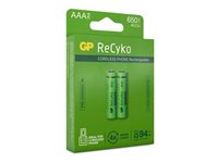 GP ReCyko AAA type Batterier til generelt brug (genopladelige) 650mAh