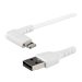 StarTech.com 6ft (2m) Durable USB A to Lightning Cable, White 90° Right Angled Heavy Duty Rugged Aramid Fiber USB Type A to Lightning Charging/Sync Cord, Apple MFi Certified, iPhone 12 Pro