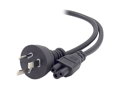 ALOGIC power cable IEC 60320 C5 to power Australian 3-pin 50 Product shot Right-angle 79250