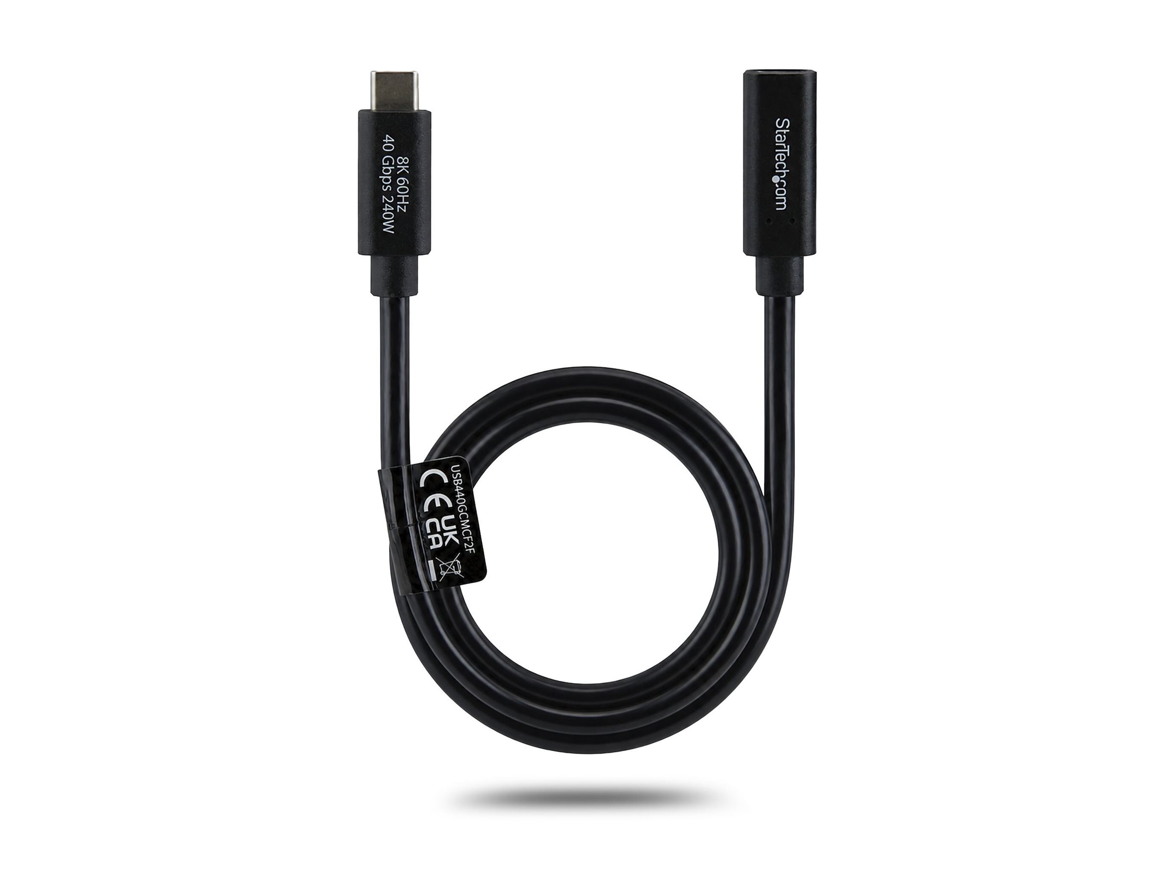 StarTech USB-C extension cable USB-C to USB-C 60 Usage / lifestyle Left-angle 72756