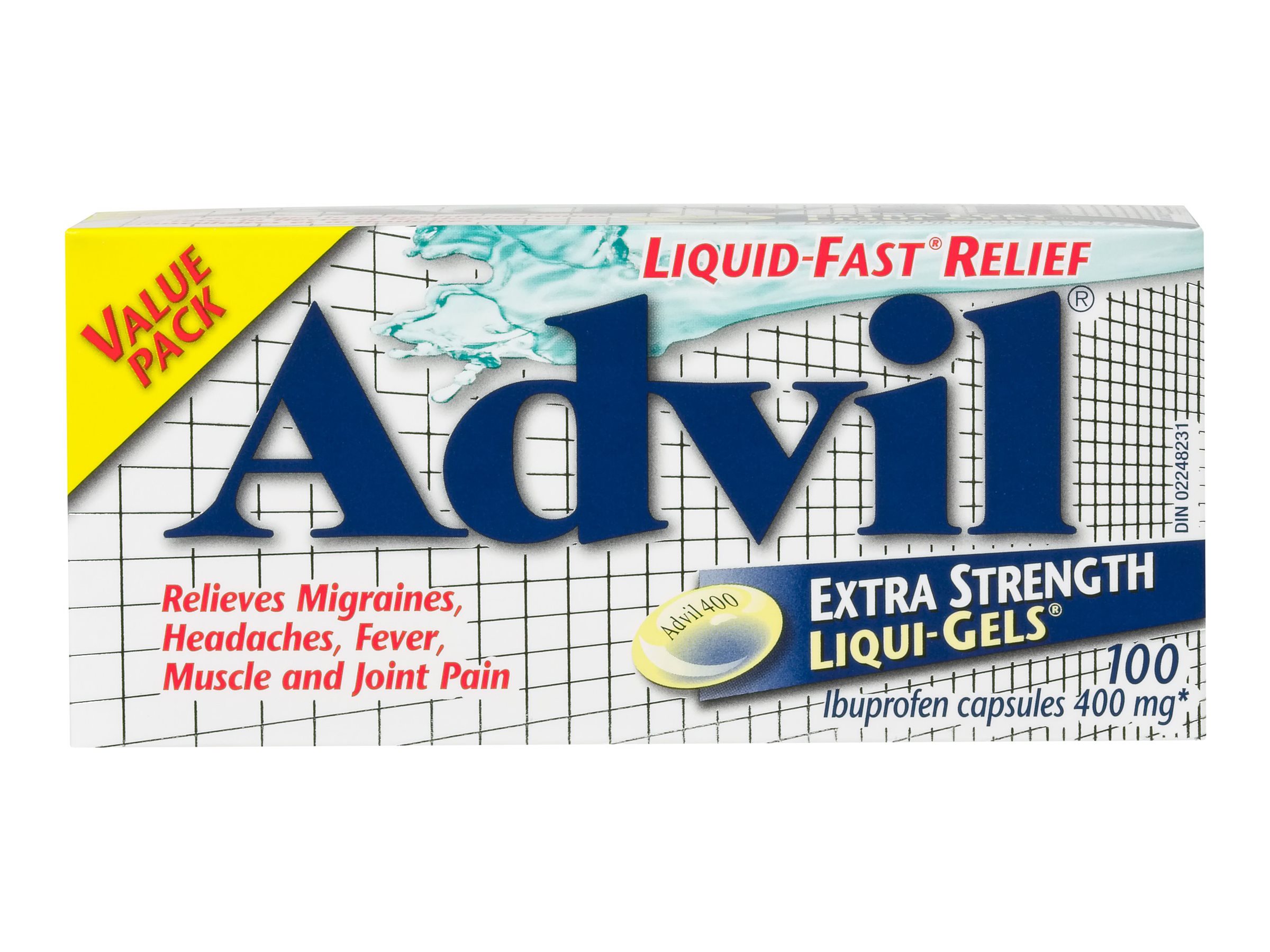 Advil Extra Strength Liqui-Gels Ibuprofen - 400mg - 100s