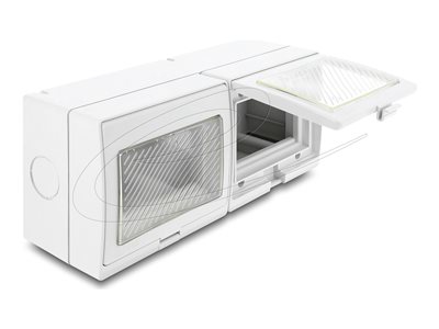 DELOCK Easy 45 Aufputzgehäuse IP55 wasserfest 6 Port