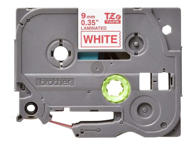 BROTHER TZE222 tape red/white 9mm 8m