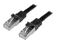 Startech 1m CAT6 Ethernet Cable, 10 Gigabit Shielded Snagless RJ45 100W PoE Patch Cord, CAT 6 10GbE SFTP Network Cable w/Stra