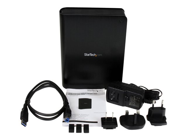 Startech 3.5in USB 3.0 External SATA Hard Drive Enclosure w/ UASP - Black