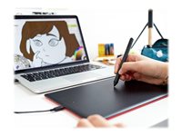 Tableta Gráfica Digitalizadora One by Wacom Alámbrica USB Medium -  Red/black — Cover company