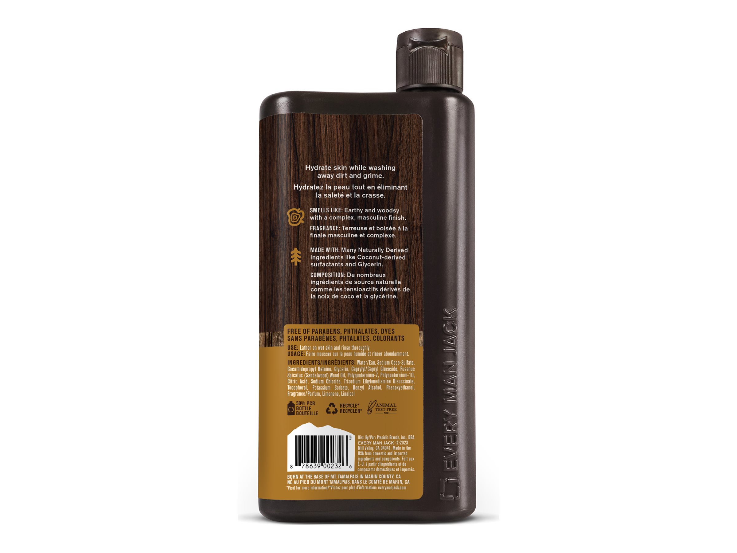 Every Man Jack Body Wash Sandalwood 500ml