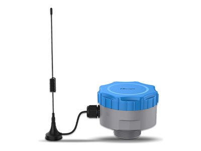 Milesight EM410-RDL radar distance and level sensor NFC LoRaWAN blue Product shot Front 79200