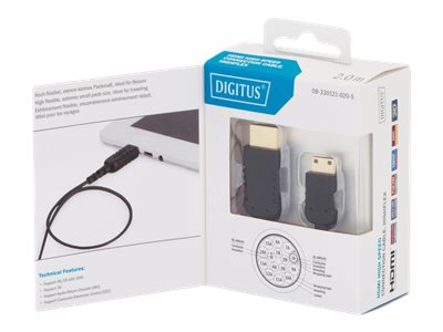4016032391326 - DIGITUS HDMI High Speed Connection Cable - HDMI cable - 2 m