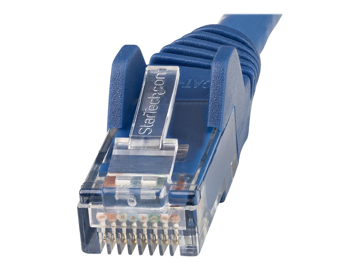 StarTech.com 15m LSZH CAT6 Ethernet Cable, 10 Gigabit Snagless RJ45 100W PoE Network Patch Cord with Strain Relief, CAT 6 10GbE UTP, Blue, Individually Tested/ETL, Low Smoke Zero Halogen - Category 6 - 24AWG - patch kabel - 15 m - modrá – foto 3