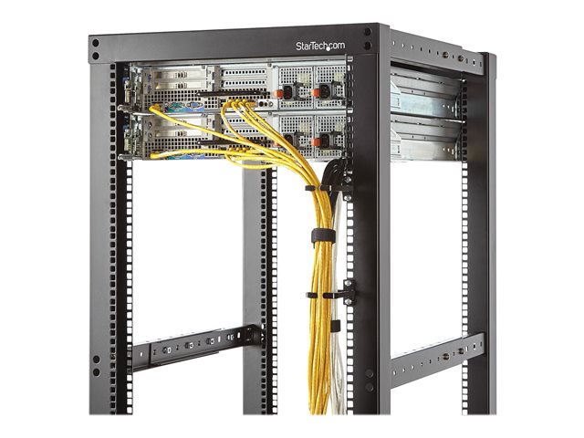 StarTech.com 1U Vertical 2.2 x 3.9in Server Rack Cable Management D-Ring Hook w/ Flexible Opening - Network Rack-Mount Cord Organizer Ring (CMHOOK1U) - kroužek pro uspořádání kabelů - 1U – foto 17