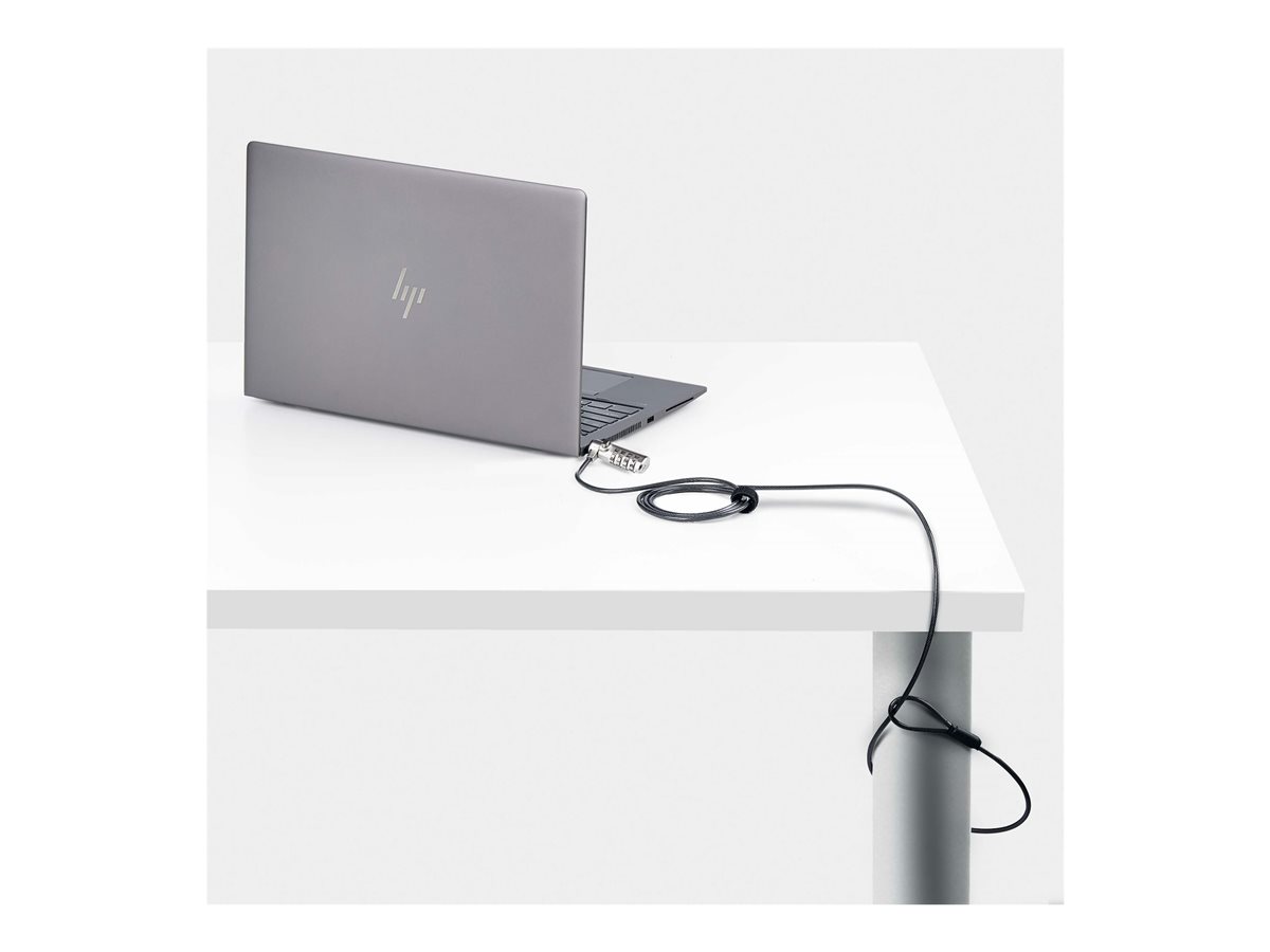 StarTech.com Slim Lock Noble Wedge Slot Compatible, 6.6ft Locking Cable - bezpečnostní kabelový zámek - kompatibilní s TAA – foto 7