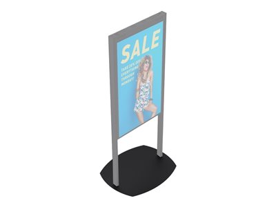 Premier Mounts Mounting component (floor stand base) for dual-sided LCD display black 