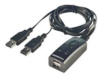 Lindy 2 Port USB KM Switch - Keyboard/mouse switch - 2 x USB - desktop
