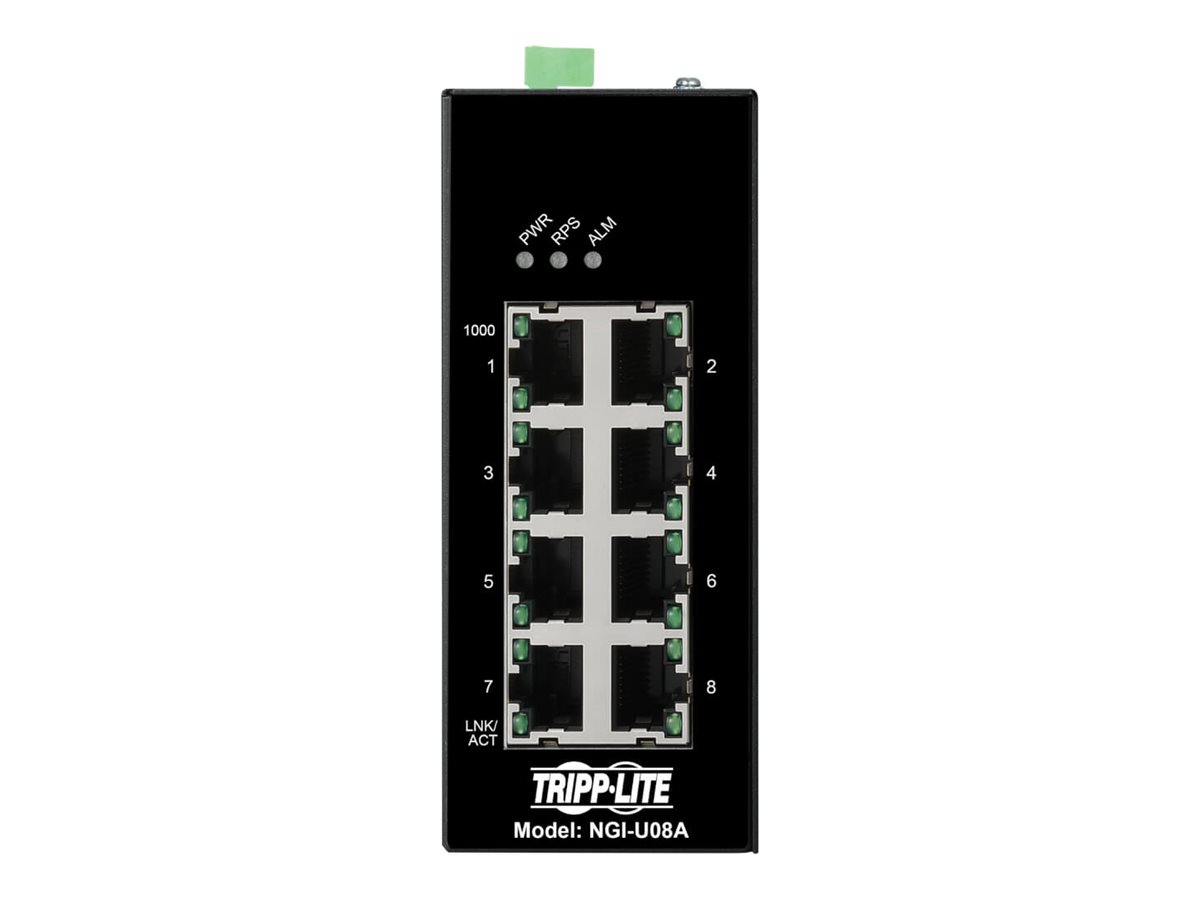 Eaton Tripp Lite series 8-Port Unmanaged Industrial Gigabit Ethernet Switch
