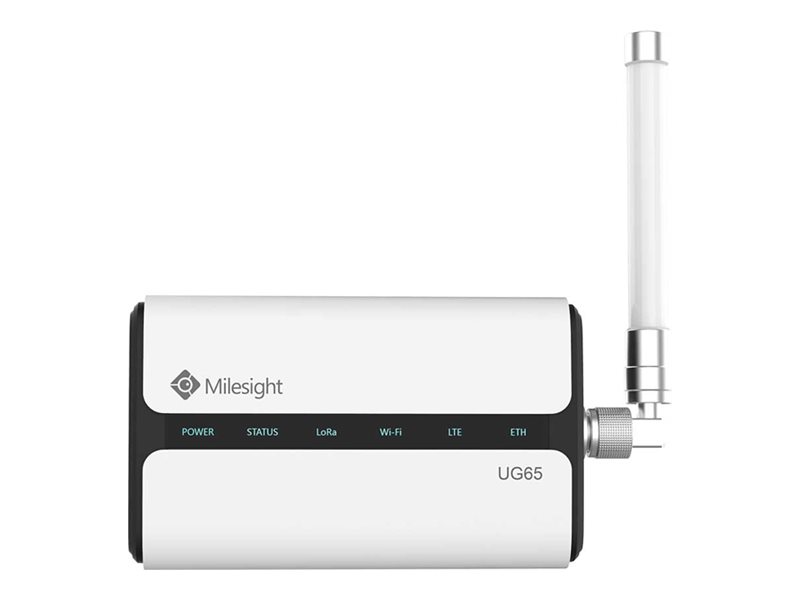 Milesight UG65 gateway LoRaWAN Product shot Front 79500