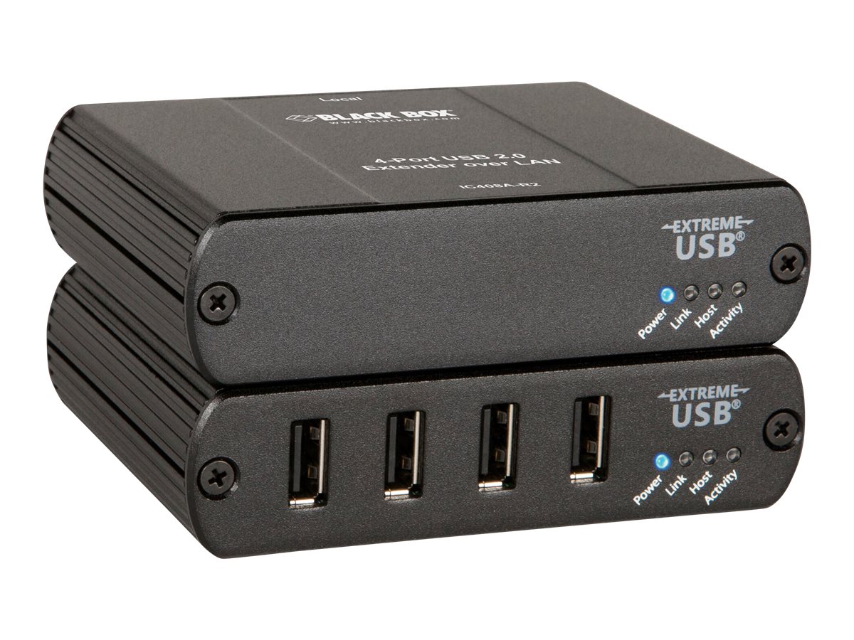 Black Box USB 2.0 Extender LAN, 4-Port