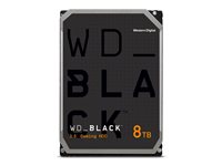 WD Black Harddisk WD8002FZBX 8TB 3.5' Serial ATA-600 7200rpm 