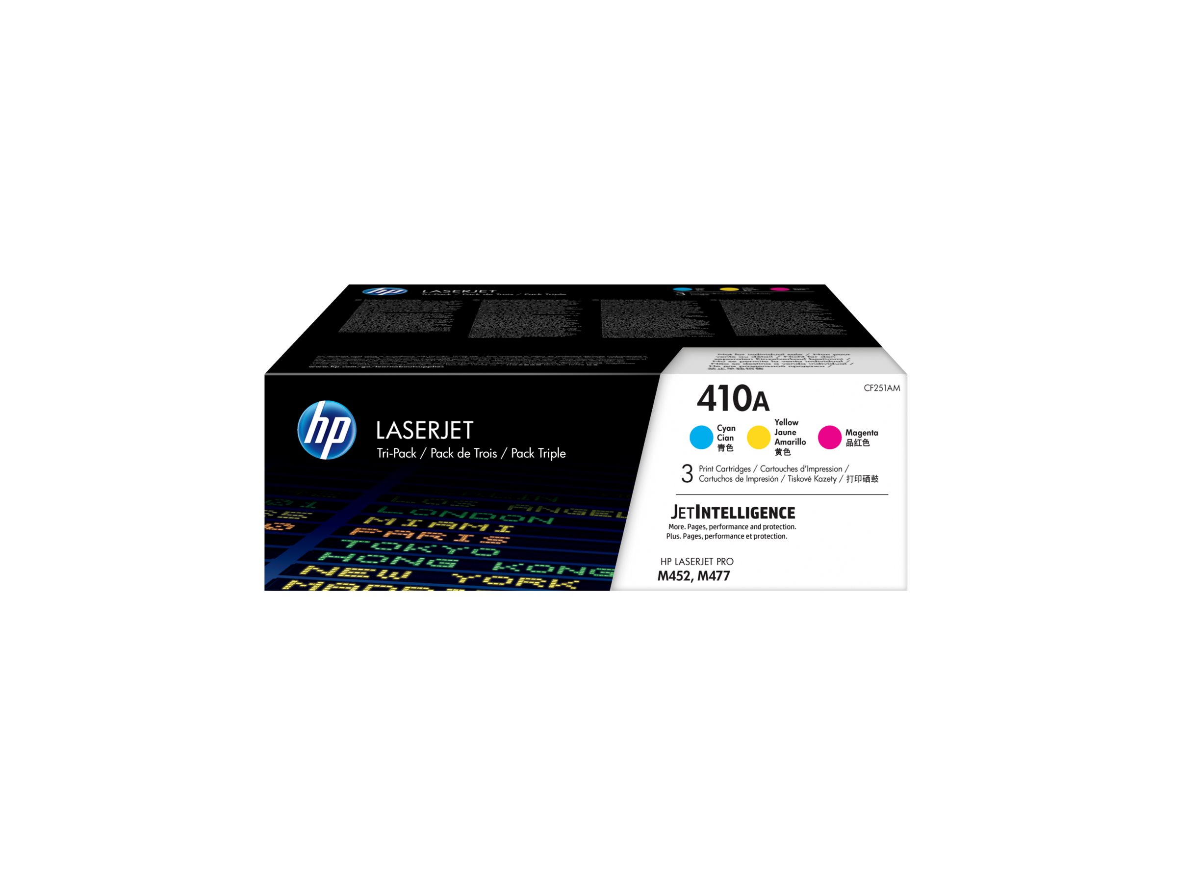 HP 410A - 3-pack - yellow, cyan, magenta