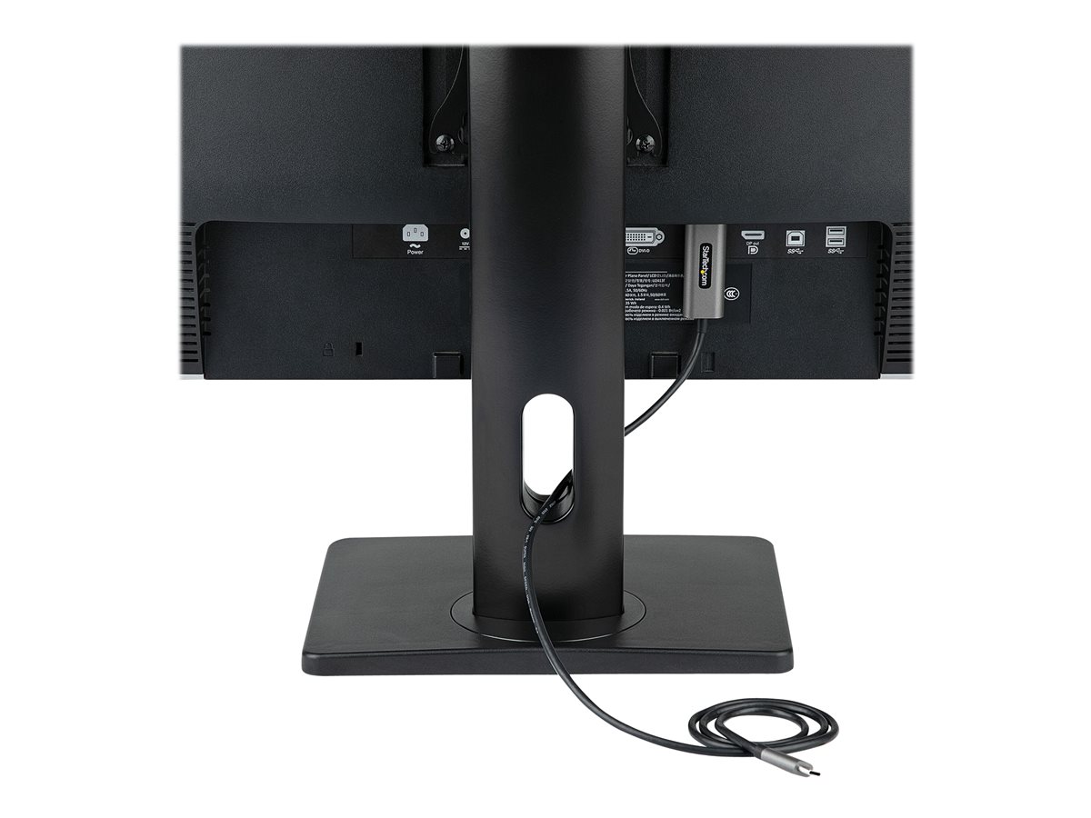 StarTech.com Free Standing Single Monitor Mount, Height Adjustable Monitor Stand, For VESA Mount Displays up to 32" (15lb/7kg), Ergonomic Monitor Stand for Desk, Tilt/Swivel/Rotate, Black - Universal Monitor Stand stojan - nastavitelné rameno - pro obrazovka - černá – foto 7
