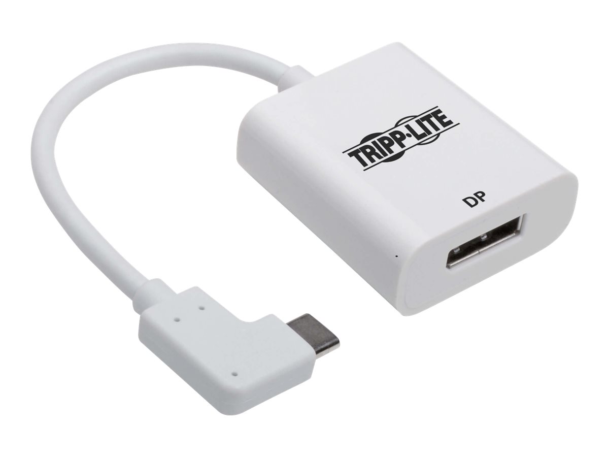 Tripp Lite Right-Angle USB C to DisplayPort 4K Adapter Cable M/F